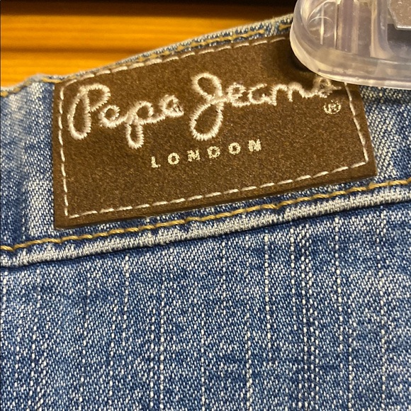 Pepe Gecma Denim Patchwork Maxi Skirt length 37”waist 15” - Picture 4 of 6